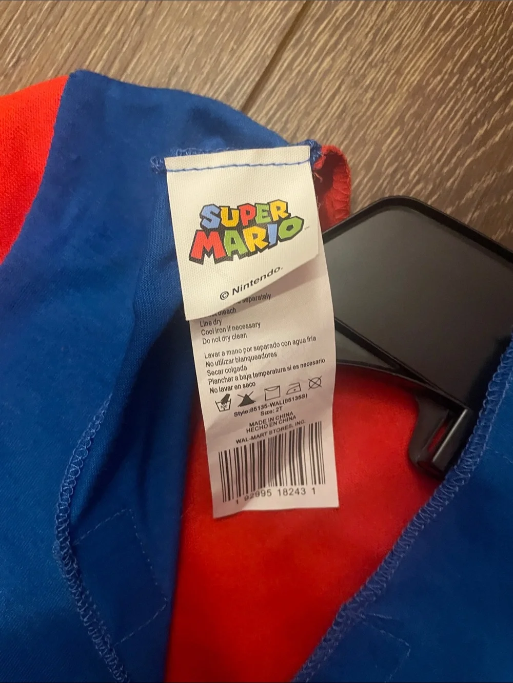 Nintendo Super Mario Bros kids costume